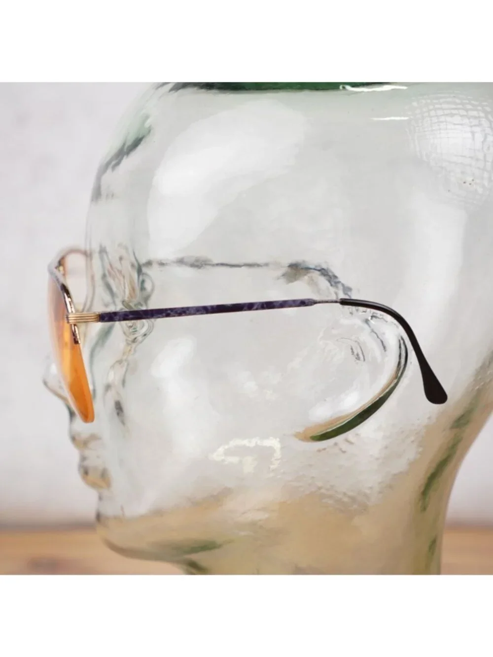 VTG Revue R2040 Aviator Glasses W/ Marbled Purple Pattern Frame Only 60-16 Italy